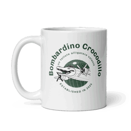 Bombardino Crocodillo White Mug